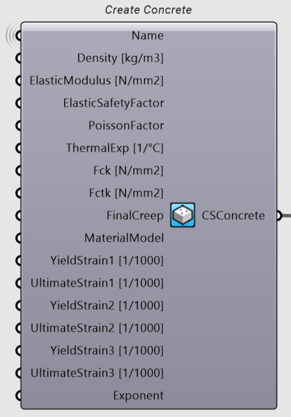 Materials | Consteel Documentation Center